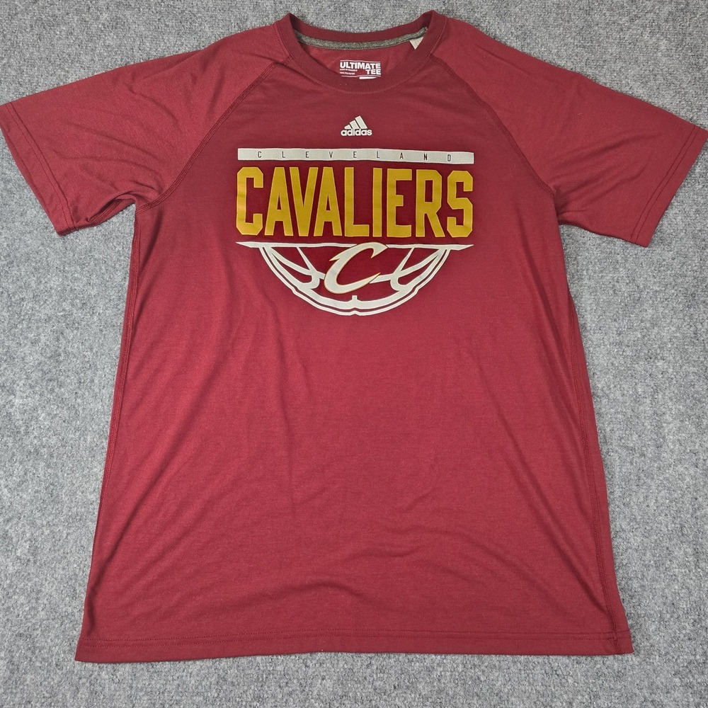Adidas Men's Adult Large L Tee Shirt Red Cavs Basketball Ultimate